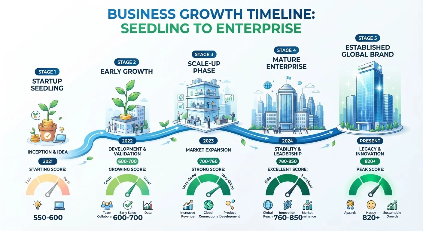The Business Credit Lifecycle: From Startup to Established Enterprise